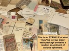 Ephemera Lot Junk Journal 100  Pc Mixed Media Art Variety 1900-1999 Vtg Paper
