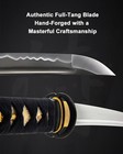 Musashi Tanto 1045 Carbon Steel Full Tang Sharp Samurai Sword