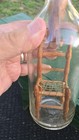 Whimsy Bottle   Not A Ship In Bottle   Folk Art   Wooden Chair With Woven Seat