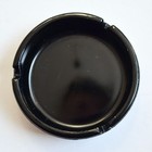 Silver City Casino Black Glass Ashtray Vintage Las Vegas Nevada