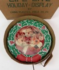 1950s Life-lite Holiday Display Lenticular Merry Christmas Wreath Santa Carolers