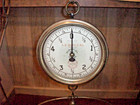 Antique Country Grocery Store Hanging Scale Large Cast Iron Brass Tin Porcelain