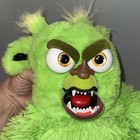 Feisty Pets Green Glutton 8  Plush Monster Squeeze Action Mouth Opens