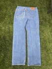 Vintage Levi s 501 Button Fly Straight Leg Jeans Light Wash Made In Usa 34x34