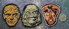Universal Mummy  Creature   Wolfman Karloff Chaney Embroidered Patch Set