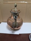 Antique Large Copper   Brass Teapot Kettle  Very Nice Condition   Pls See Photos
