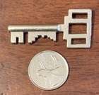 Rare Vintage Antique Steel Double Bitted Barrel Keys Typically Used For Safes