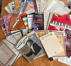 Vintage Sheet Music Lot 100  Pieces 1930s   1990s Piano Organ Vocal Broadway Jazz