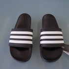 New Adidas Adilette Comfort Slides Sandals Gz5891 Black White Men s Us 8 Women s
