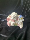 Vintage Ceramic Lamb Planter For Baby Spring Easter Bathroom Kitch Plants Supers
