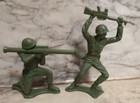 6 Vntg Tim-mee Toys Large 5  U s  Soldier marines Army Men - 6 Battle Poses