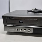 Samsung Dvd-v2000 Dual Dvd Vcr Player Recorder Combo Tested Works No Remote Read