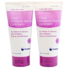 Critic-aid Clear Moisture Barrier Ointment 6oz Incontinence Skin Protectant 2ct