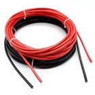 3ft-200ft 10 Awg 10 Gauge Silicone Wire Red Black Flexible Electrical Bare Wire