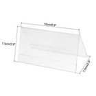 5 85x3 12inch Acrylic Desk Nameplate Holders 10pcs Transparent Name Tent Holders