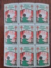 Block Of 9 1923 Us Christmas Seals Stamps  Unused With Original Gum  Free Ship