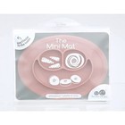 Ezpz Mini Mat  blush  Brand New 100  Silicone Suction Plate W  Built-in Placemat
