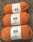 Lot Of 3 Skeins Bernat Softee Chunky Pumpkin Orange Yarn 3 5 Oz Each Same Lot