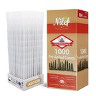 1000 Pack Pre Rolled Cones 1 1 4 Size   Natural Unbleached White Paper   Filter