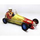 Vintage Car Racer Wind Up Tin Toy  1950 s Style F1 Racer