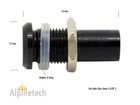 Plb6-g Ati 6mm 1 4  Green 12v  Led Metal Indicator Pilot Dash Light Black Body