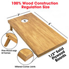 Gosports 4 x2  Regulation Size Wooden Cornhole Boards Set   Includes Case