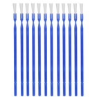 100 Pcs Dental Disposable Micro Applicator Brush Bendable Long Shank Blue