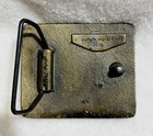 1976 Vintage Indiana Metal Craft Howling Wolf Belt Buckle 