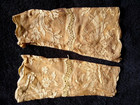 Antique Pair Of Hand Made Embroidered Blonde Silk Lace Sleeves engageants
