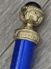 Antique Russian Imperial Silver Enamel Nefrite Letter Opener