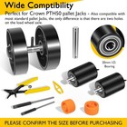 Pth50 Pallet Jack truck Full Wheel Replacement Kit For Crown Pth50 Pallet Jacks