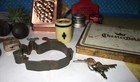 Vintage Estate Sale Lot Various Items Chesterfield Tin Keys Misc 