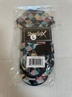 Shocsox Volleyball   Sand Soccer Socks No-holes Guaranteed Soles Large Geo New