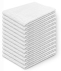 New 60 Pack 5 Dozen White Kitchen Cleaning Bar Towels Barmops Heavy Duty 16x19
