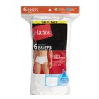 Hanes Men s Value Pack White Briefs  6 Pack  select Size