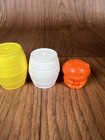 Vintage Toy Nesting Stacking Plastic Barrels Set Of 6 Complete