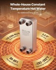 Vevor Plate Heat Exchanger 5 X 12 In Brazed Water To Water With 20 Plates Boiler