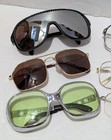Vtg Lot Of 8 Aviator Pilot Safety Sunglasses  Eyeglasses Frames Only