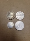 Lot Of 4 Vintage Las Vegas Casino Metal Dollar Gaming Tokens Large Coins See Pic