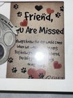 Pet Photo Memorial Dog Cat Ornament New    you Left A Paw Print On My Heart   