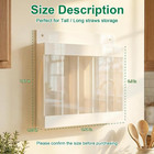 Straw Holder For Cabinet Door  Adhesive   Magnetic Straw Organizer With Clear Fr