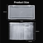 100 Pack Dollar Bill Holder Clear Rigid Sideload Currency Sleeves   Storage Case