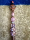 Handmade Beaded Doorable Pen Disneys Baby Moana Pink Heart Pen