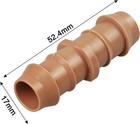 50 Pack 1 2 Inch Drip Irrigation Couplings Barbed Hose Pipe Fittings Durable