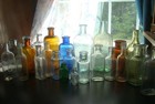 Antique 25 Piece Mixed Color Medicine - Apothecary Bottle Lot  2  - 7  