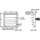 Dayton 3c310 36 In 39 h-w 5 75 l Alu Wall Backdraft Damper  36-1 2 In X 36-1 2