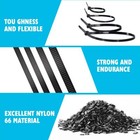 Black Zip Ties 8 Inch 2000 Pack Bulk Heavy Duty Self Locking Zipties 8 Uv