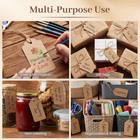 100pcs Gift Tags With String Attached  1 7 X 2 8 Inch Kraft Paper Hang Tags For
