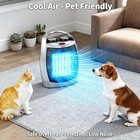 Portable Electric Space Heater With Thermostat  1500w 750w Safe And Quiet Cerami