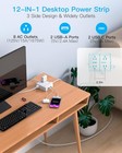 Surge Protector Power Strip  6 Ft Flat Plug Extension Cord With 8 Outlets 4 Usb